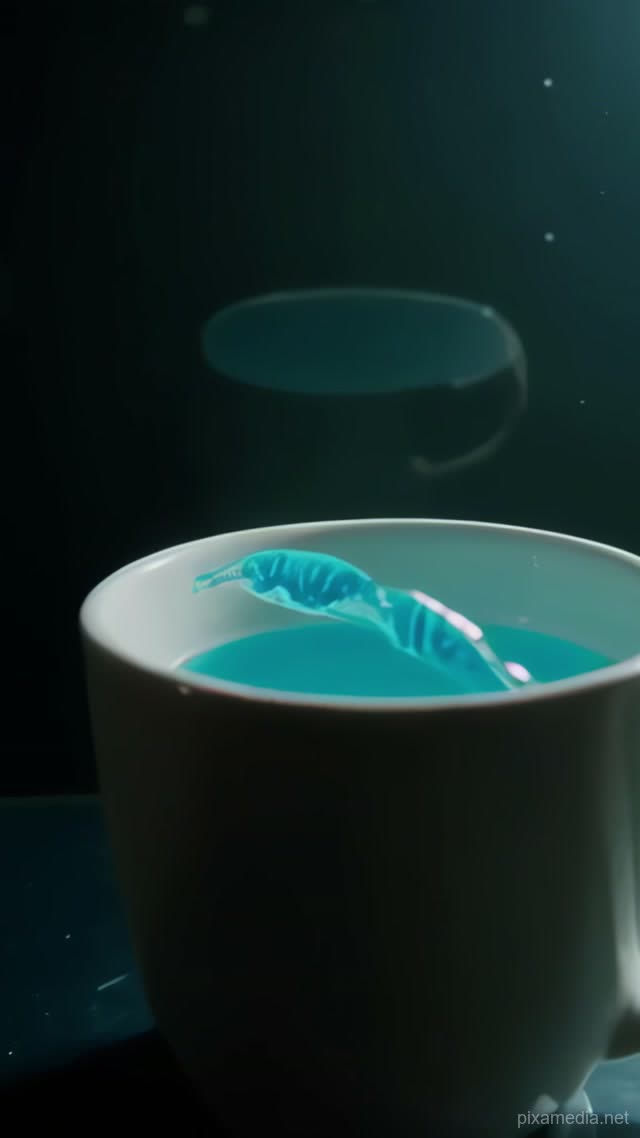 Tiny Ocean in White Cup - Water & Liquid AI stock